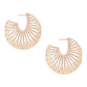 KENDRA SCOTT • Rose Gold Deanne Hoop Earrings